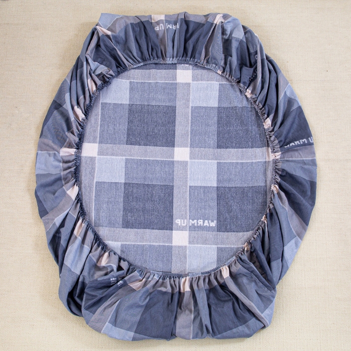 91家纺网 家纺一手货源 找家纺 锦润家纺 2025新款12868床笠床垫套全棉印花学生三件套六件套多件套幻想日记-灰