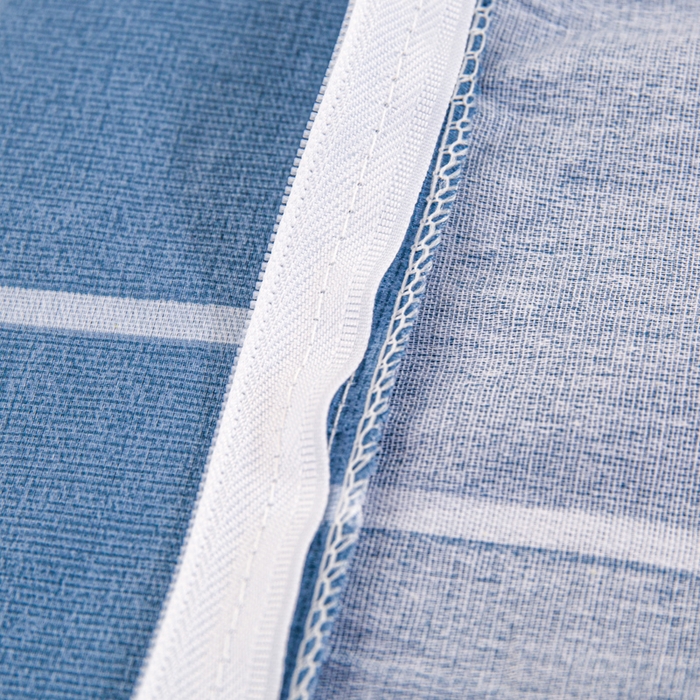 91家纺网 家纺一手货源 找家纺 锦润家纺 2025新款12868床笠床垫套全棉印花学生三件套六件套多件套克莱德蓝