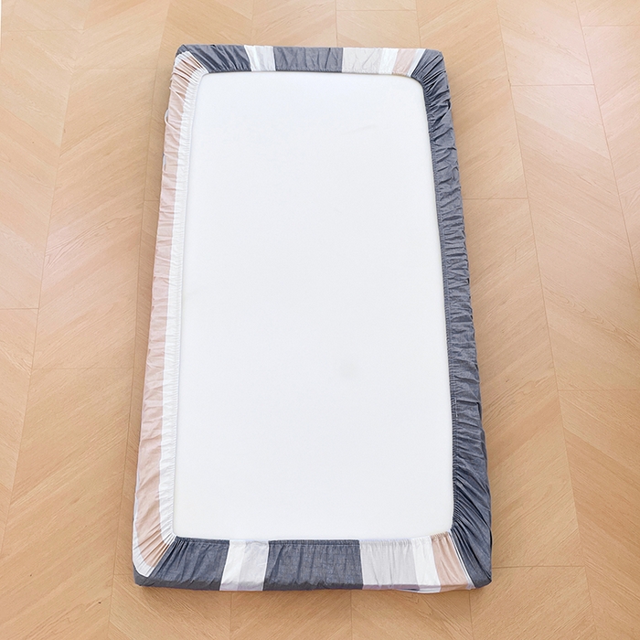 91家纺网 家纺一手货源 找家纺 锦润家纺 2025新款12868床笠床垫套全棉印花学生三件套六件套多件套静雅格韵