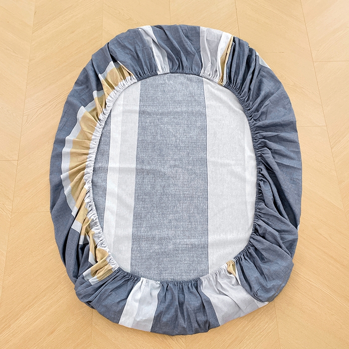 91家纺网 家纺一手货源 找家纺 锦润家纺 2025新款12868床笠床垫套全棉印花学生三件套六件套多件套静雅格韵