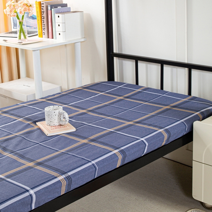 91家纺网 家纺一手货源 找家纺 锦润家纺 2025新款12868床笠床垫套全棉印花学生三件套六件套多件套青涩时光