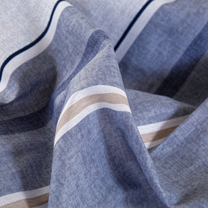 91家纺网 家纺一手货源 找家纺 锦润家纺 2025新款12868床笠床垫套全棉印花学生三件套六件套多件套闲趣时光-灰