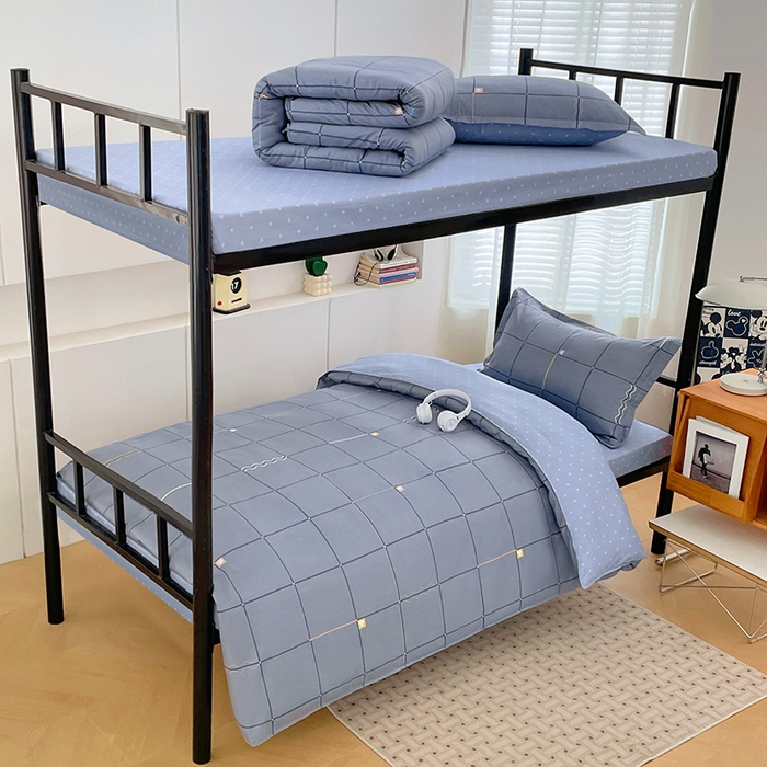 91家纺网 家纺一手货源 找家纺 锦润家纺2025新款全棉13372学生三件套纯棉宿舍六件套 朵拉