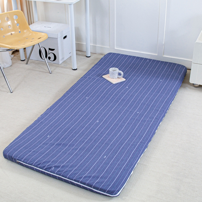 91家纺网 家纺一手货源 找家纺 锦润家纺 2025新款12868床笠床垫套全棉印花学生三件套六件套多件套幸福定制-蓝