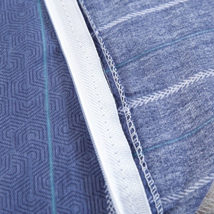 91家纺网 家纺一手货源 找家纺 锦润家纺 2025新款12868床笠床垫套全棉印花学生三件套六件套多件套幸福定制-蓝