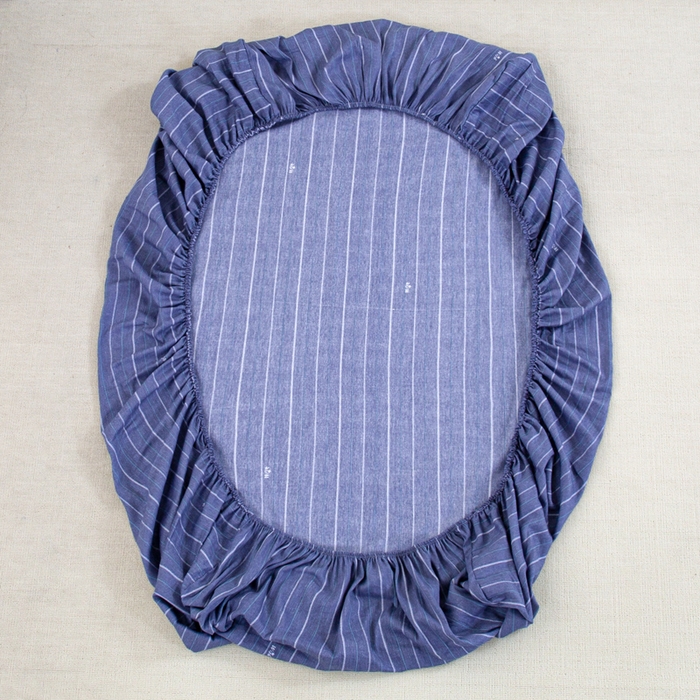 91家纺网 家纺一手货源 找家纺 锦润家纺 2025新款12868床笠床垫套全棉印花学生三件套六件套多件套幸福定制-蓝