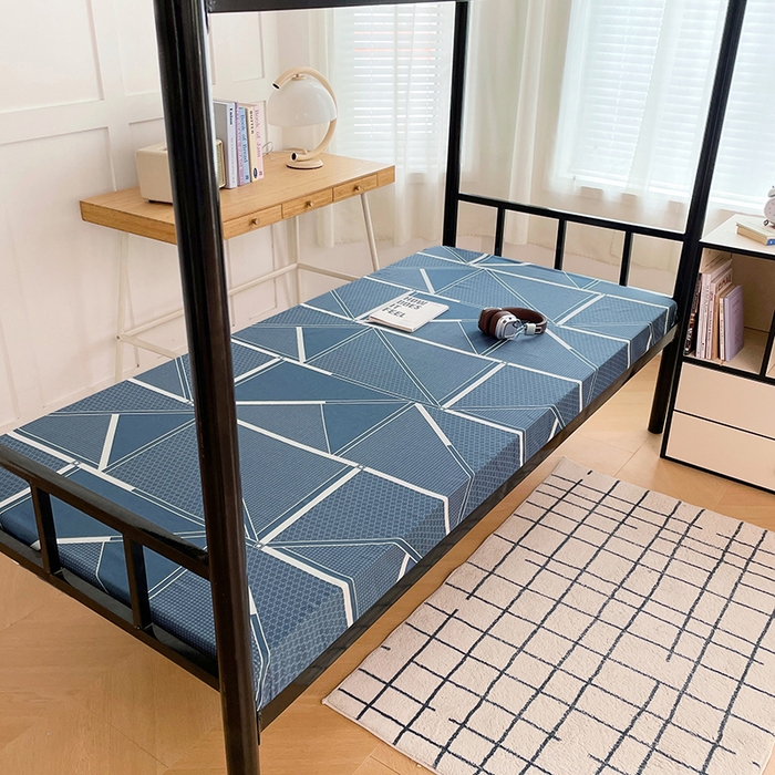 91家纺网 家纺一手货源 找家纺 锦润家纺 2025新款12868床笠床垫套全棉印花学生三件套六件套多件套空间