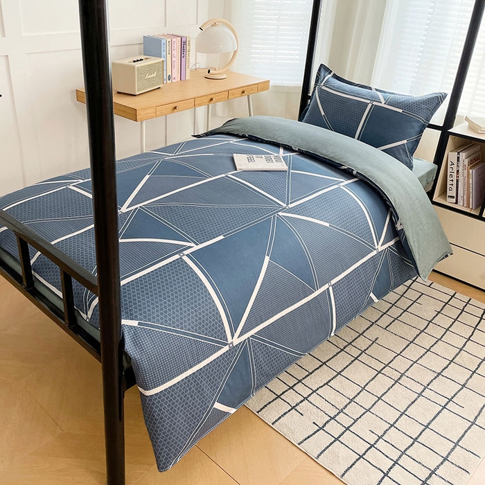 91家纺网 家纺一手货源 找家纺 锦润家纺 2025新款12868床笠床垫套全棉印花学生三件套六件套多件套空间