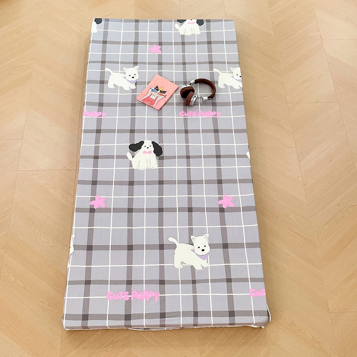 91家纺网 家纺一手货源 找家纺 锦润家纺 2025新款12868床笠床垫套全棉印花学生三件套六件套多件套涂鸦