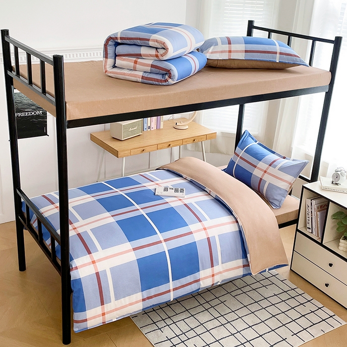 91家纺网 家纺一手货源 找家纺 锦润家纺 2025新款12868床笠床垫套全棉印花学生三件套六件套多件套雅阁布