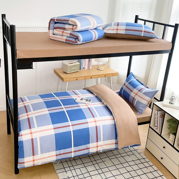 91家纺网 家纺一手货源 找家纺 锦润家纺 2025新款12868床笠床垫套全棉印花学生三件套六件套多件套雅阁布