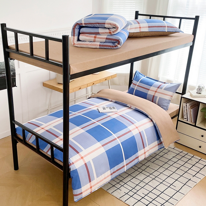 91家纺网 家纺一手货源 找家纺 锦润家纺 2025新款12868床笠床垫套全棉印花学生三件套六件套多件套雅阁布