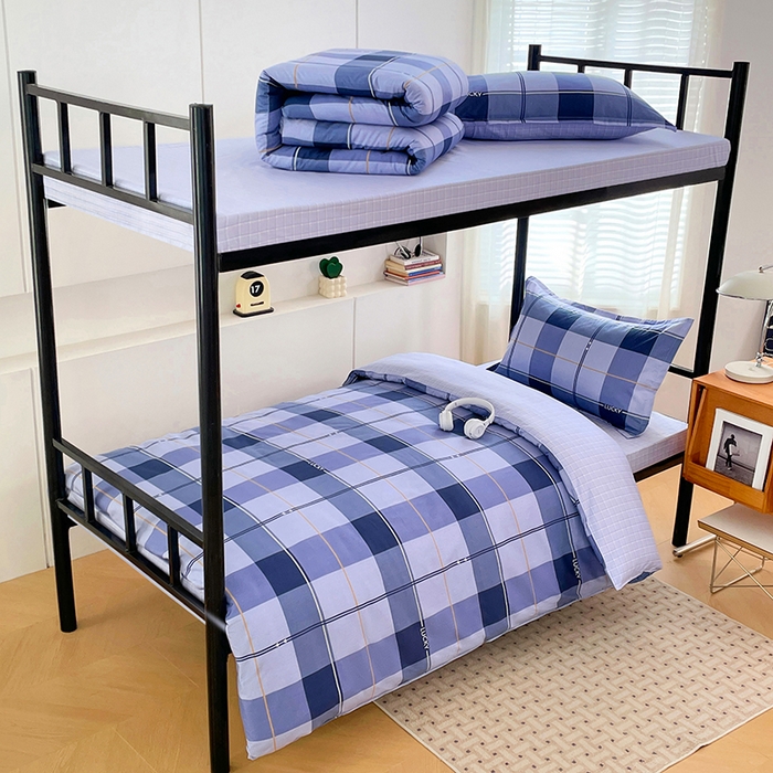 91家纺网 家纺一手货源 找家纺 锦润家纺2025新款全棉13372学生三件套纯棉宿舍六件套 里约