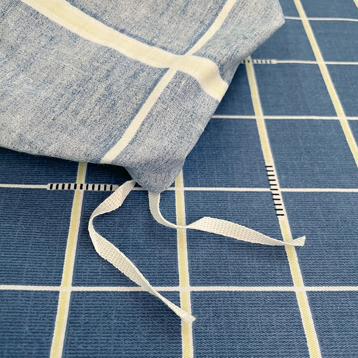 91家纺网 家纺一手货源 找家纺 锦润家纺2025新款全棉13372学生三件套纯棉宿舍六件套 流行前沿-蓝