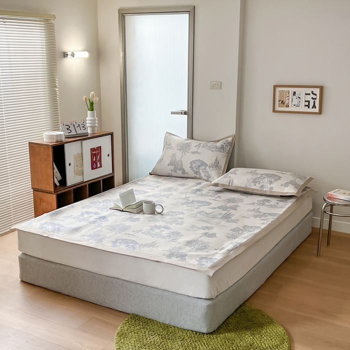 91家纺网 家纺一手货源 找家纺 觅糖家纺 2025春夏新款A类抗菌养生冰藤凉席席子 阿芙拉