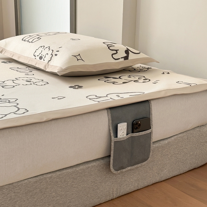 91家纺网 家纺一手货源 找家纺 觅糖家纺 2025春夏新款A类抗菌养生冰藤凉席席子 夏日畅想