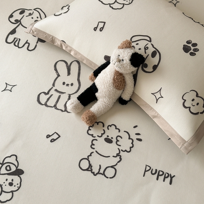 91家纺网 家纺一手货源 找家纺 觅糖家纺 2025春夏新款A类抗菌养生冰藤凉席席子 夏日畅想