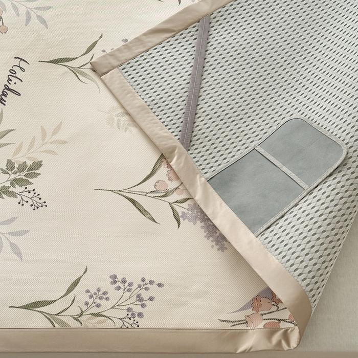 91家纺网 家纺一手货源 找家纺 觅糖家纺 2025春夏新款A类抗菌养生冰藤凉席席子 薰衣草