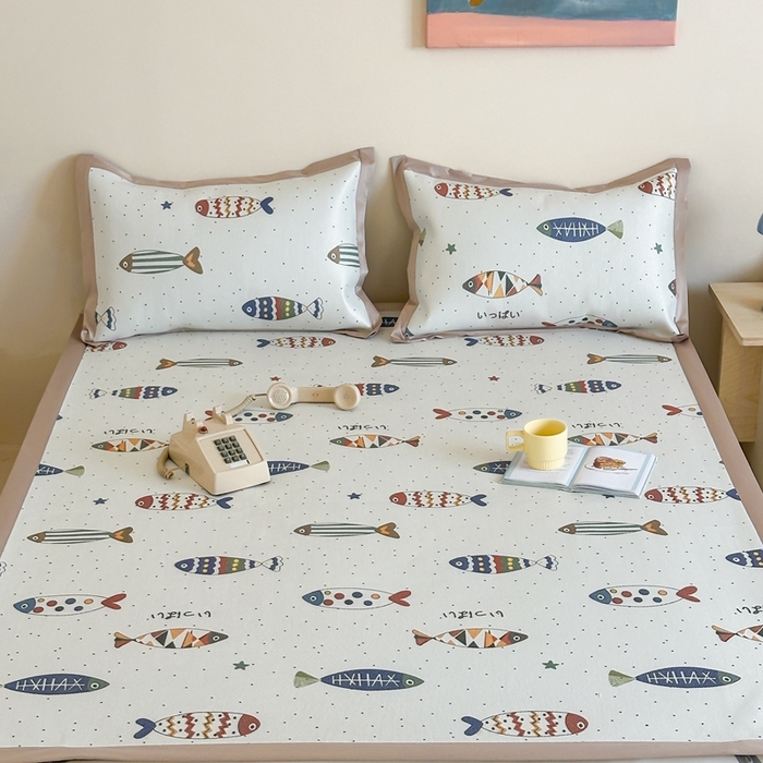 91家纺网 家纺一手货源 找家纺 （总）觅糖家纺 2025春夏新款A类抗菌养生冰藤凉席席子