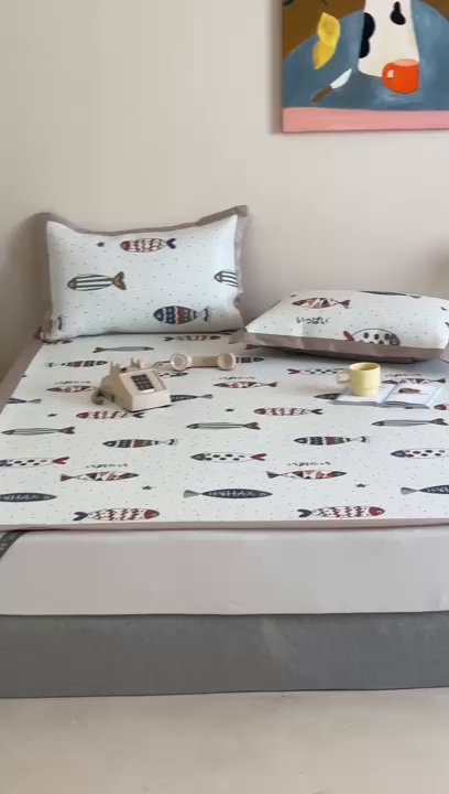 91家纺网 家纺一手货源 找家纺 （总）觅糖家纺 2025春夏新款A类抗菌养生冰藤凉席席子