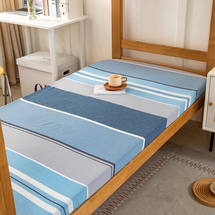 91家纺网 家纺一手货源 找家纺 锦润家纺 2025新款色织水洗棉三件套学生三件套全棉三件套大礼包