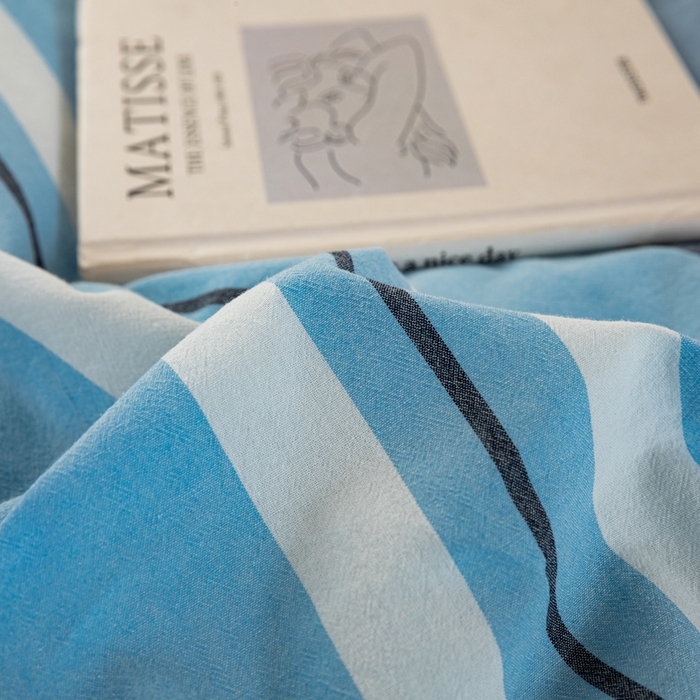 91家纺网 家纺一手货源 找家纺 锦润家纺 2025新款色织水洗棉三件套学生三件套全棉三件套大礼包