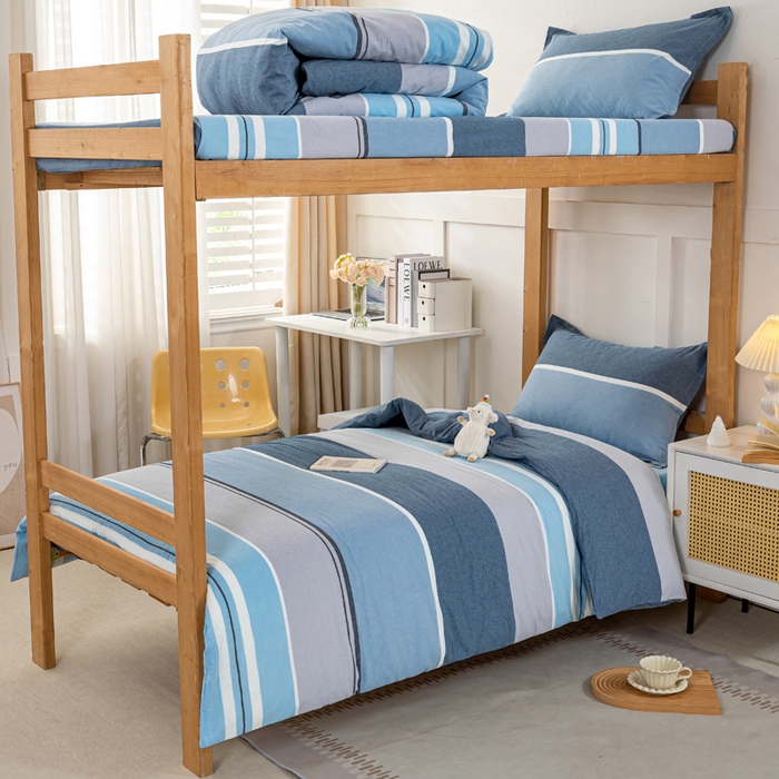 锦润家纺 2025新款色织水洗棉三件套学生三件套全棉三件套大礼包