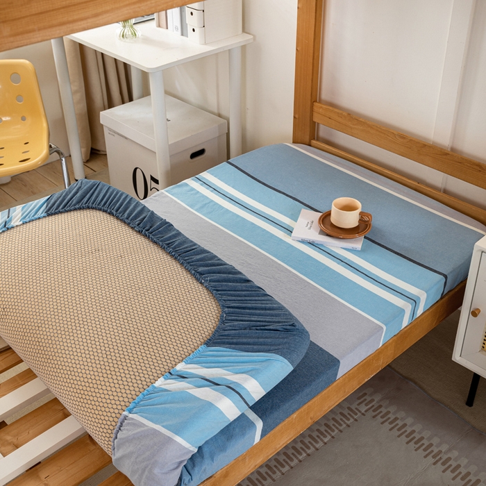 91家纺网 家纺一手货源 找家纺 锦润家纺 2025新款色织水洗棉三件套学生三件套全棉三件套大礼包