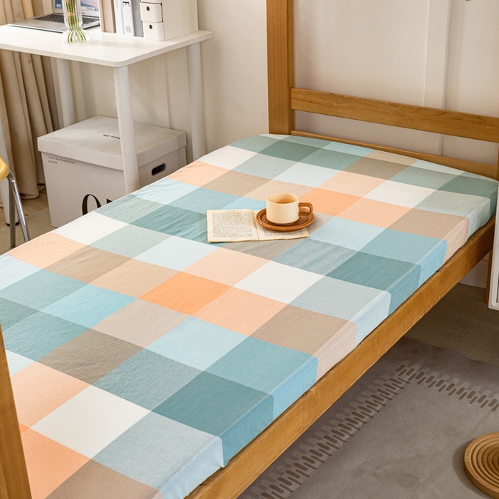 91家纺网 家纺一手货源 找家纺 锦润家纺 2025新款色织水洗棉三件套学生三件套全棉三件套大礼包