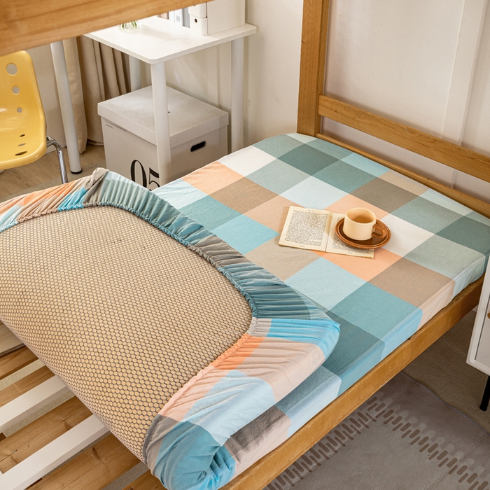 91家纺网 家纺一手货源 找家纺 锦润家纺 2025新款色织水洗棉三件套学生三件套全棉三件套大礼包