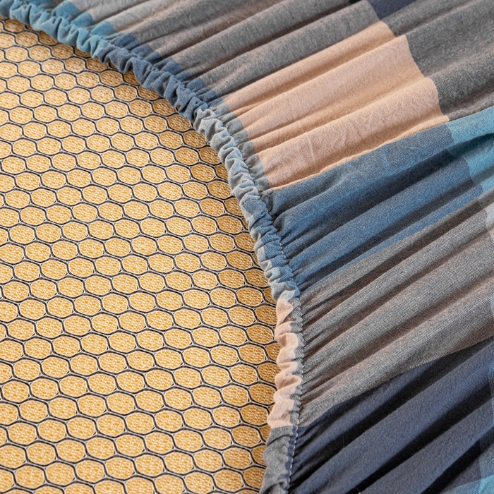 91家纺网 家纺一手货源 找家纺 锦润家纺 2025新款色织水洗棉三件套学生三件套全棉三件套大礼包