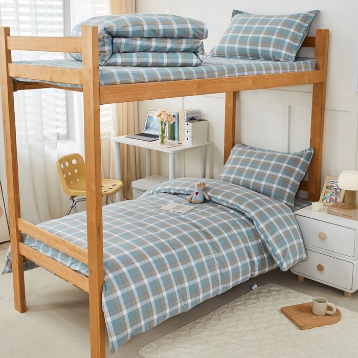 锦润家纺 2025新款色织水洗棉三件套学生三件套全棉三件套大礼包