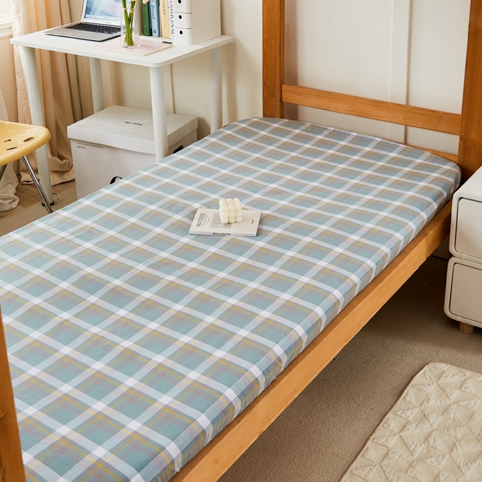 91家纺网 家纺一手货源 找家纺 锦润家纺 2025新款色织水洗棉三件套学生三件套全棉三件套大礼包