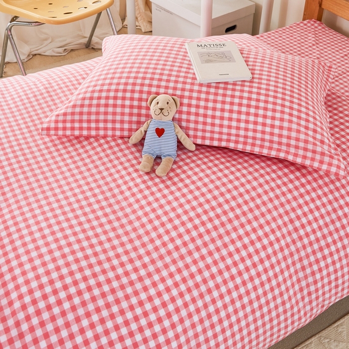 91家纺网 家纺一手货源 找家纺 锦润家纺 2025新款色织水洗棉三件套学生三件套全棉三件套大礼包