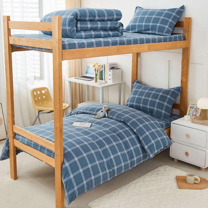 锦润家纺 2025新款色织水洗棉三件套学生三件套全棉三件套大礼包