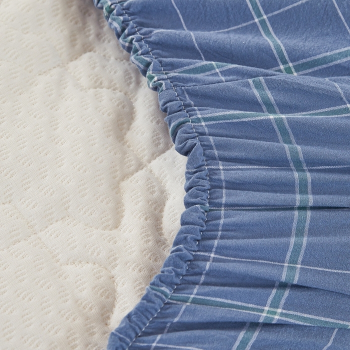 91家纺网 家纺一手货源 找家纺 锦润家纺 2025新款色织水洗棉三件套学生三件套全棉三件套大礼包