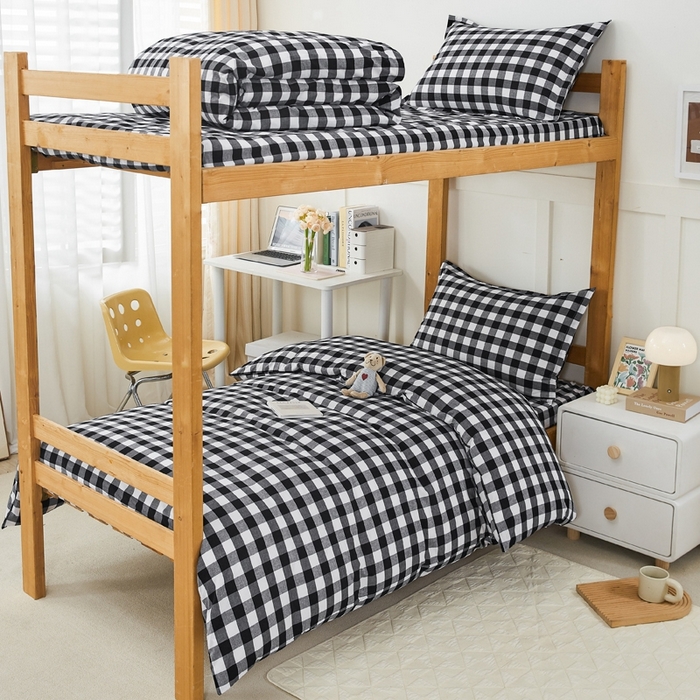 锦润家纺 2025新款色织水洗棉三件套学生三件套全棉三件套大礼包