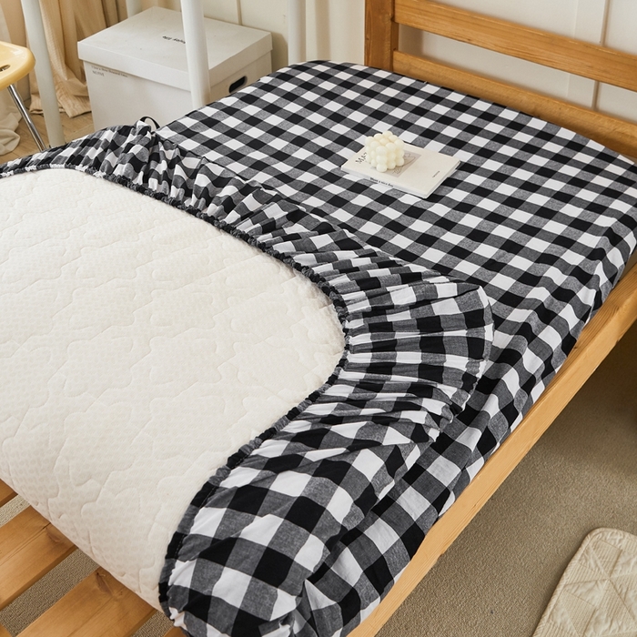 91家纺网 家纺一手货源 找家纺 锦润家纺 2025新款色织水洗棉三件套学生三件套全棉三件套大礼包