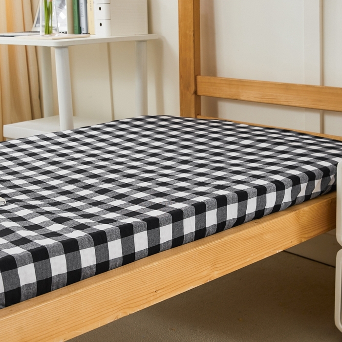 91家纺网 家纺一手货源 找家纺 锦润家纺 2025新款色织水洗棉三件套学生三件套全棉三件套大礼包