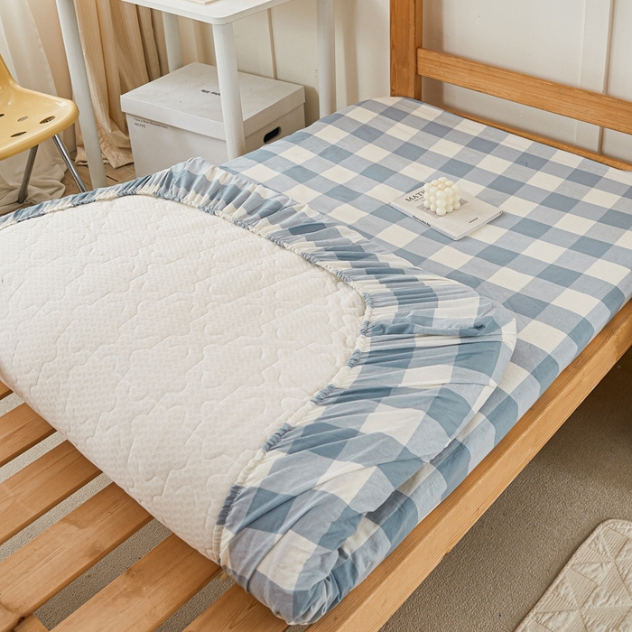 91家纺网 家纺一手货源 找家纺 锦润家纺 2025新款色织水洗棉三件套学生三件套全棉三件套大礼包