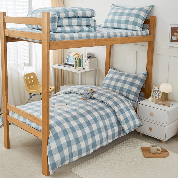 锦润家纺 2025新款色织水洗棉三件套学生三件套全棉三件套大礼包