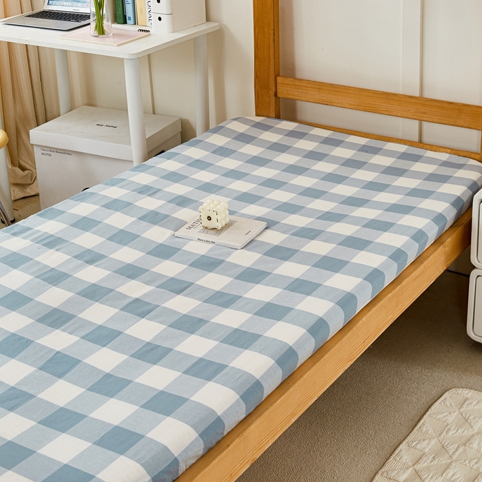 91家纺网 家纺一手货源 找家纺 锦润家纺 2025新款色织水洗棉三件套学生三件套全棉三件套大礼包