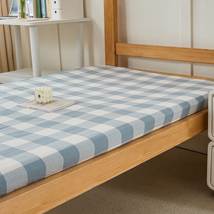 91家纺网 家纺一手货源 找家纺 锦润家纺 2025新款色织水洗棉三件套学生三件套全棉三件套大礼包