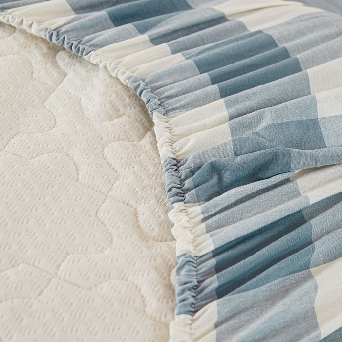 91家纺网 家纺一手货源 找家纺 锦润家纺 2025新款色织水洗棉三件套学生三件套全棉三件套大礼包