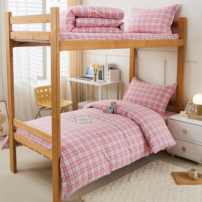 锦润家纺 2025新款色织水洗棉三件套学生三件套全棉三件套大礼包