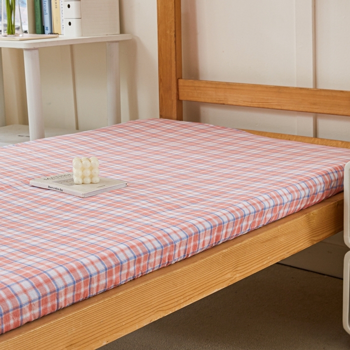 91家纺网 家纺一手货源 找家纺 锦润家纺 2025新款色织水洗棉三件套学生三件套全棉三件套大礼包