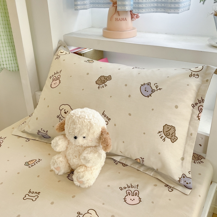 91家纺网 家纺一手货源 找家纺 铭成家纺 2025新款全棉印花学生三件套系列（提供买家秀） 宠咖时间