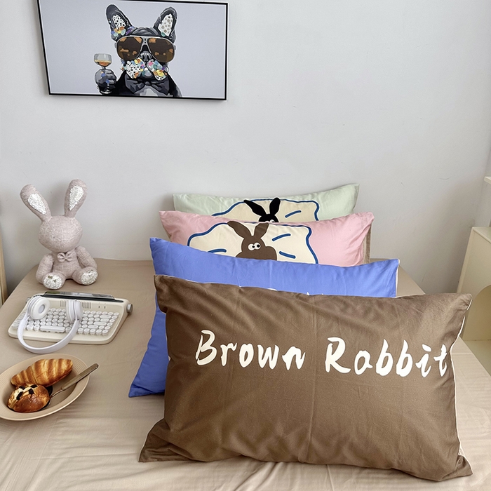 91家纺网 家纺一手货源 找家纺 （总）柚可家居 2024新款数码定版全棉单枕套系列