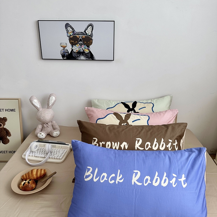 91家纺网 家纺一手货源 找家纺 （总）柚可家居 2024新款数码定版全棉单枕套系列