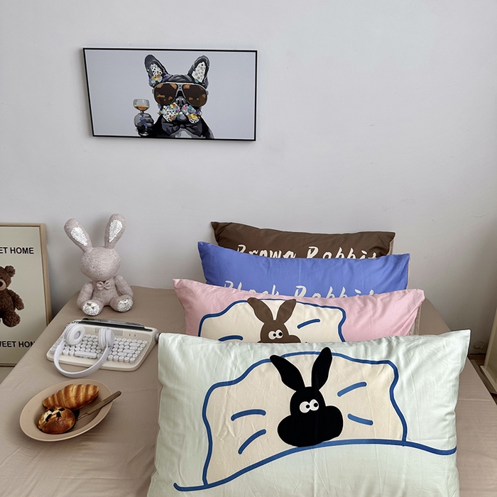 91家纺网 家纺一手货源 找家纺 （总）柚可家居 2024新款数码定版全棉单枕套系列